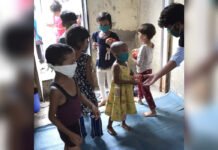 Sindhudurg Launches Special Support Programme for 22 Severely Malnourished Children Children receiving nutritional support during a community welfare initiative in Sindhudurg.