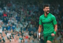 What to Watch on OTT This Week (August 17–23) Novak Djokovic celebrating during a tennis match.