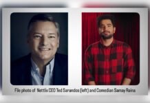Why Netflix Picked Up India’s Got Latent Even Though It’s Free on YouTube Netflix Co-CEO Ted Sarandos and comedian Samay Raina, host of India’s Got Latent.