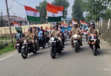 Civil Administration and Police Handwara Conduct Mega Tiranga Rallies Across Police District Handwara Students and residents participate in a Tiranga rally in Handwara during the Har Ghar Tiranga campaign