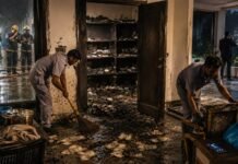 Justice Varma Inquiry: Cleaning, Calls and the Missing Cash Trail AI-generated editorial illustration depicting the unsealed storeroom, cleaning activity and missing cash trail examined in the Justice Yashwant Varma inquiry report.