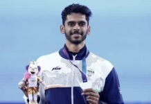 The Leap That Meant More Than Silver: Murali Sreeshankar’s Journey Back to the Sky Murali Sreeshankar poses with his silver medal after the men's long jump event at the Glasgow 2026 Commonwealth Games.