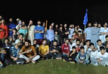 Bungus Valley Sports Organisation Hosts Night Volleyball Tournament at Baki Aker Bungus Valley night volleyball tournament at Baki Aker in Handwara