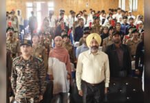 Brigadier Gurbir Singh VSM Felicitates NCC Cadets at GDC Kupwara