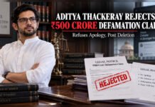 Aditya Thackeray Rejects Satish Salian’s ₹500-Crore Defamation Claim, Refuses to Delete X Posts tion claim and refuses apology or deletion of X posts.